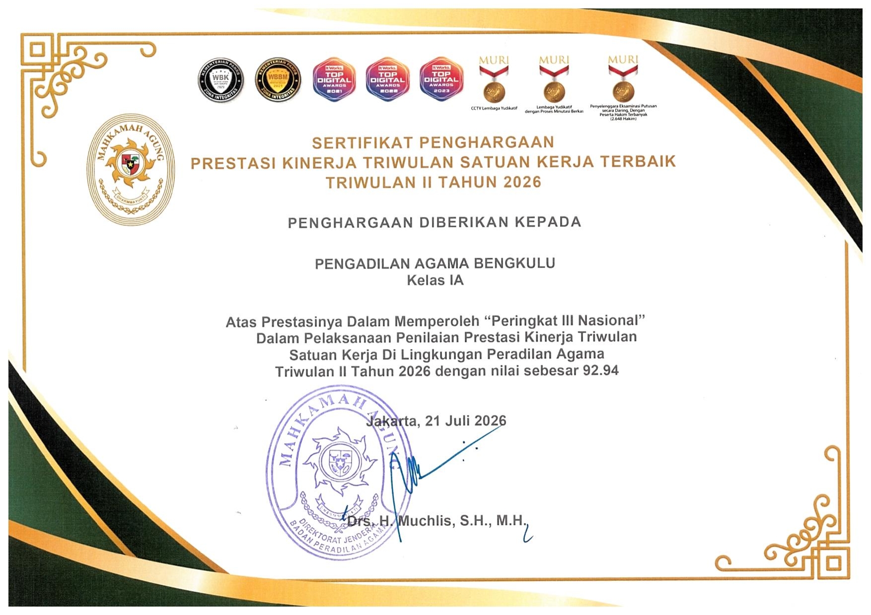 Piagam 1